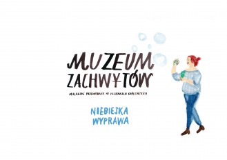 ilustracja z książki "Muzeum zachwytów" - niebieska wyprawa