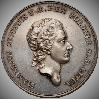 medal z prawym profilem mężczyzny i napisem wkoło